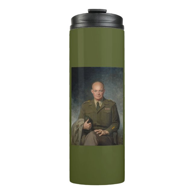 General Dwight Eisenhower 5-Sterne-Portrait Thermosbecher (Vorderseite)