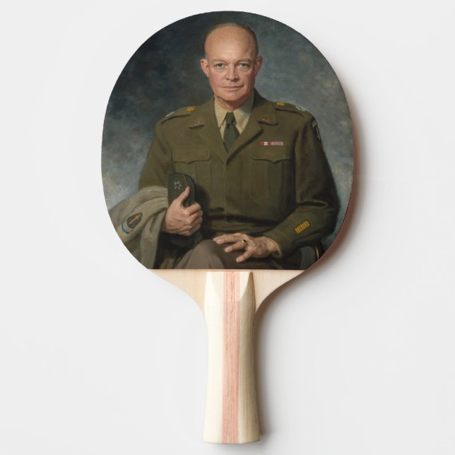 General Dwight Eisenhower 5-Sterne-Portrait Tischtennis Schläger (Vorderseite)