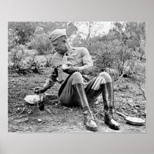 General Eisenhower nach dem Mittagessen - WW2 Poster