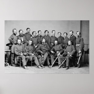 General Frank Blair und Mitarbeiter Poster