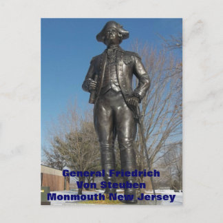 General Friedrich von Steuben in Monmouth Postkarte
