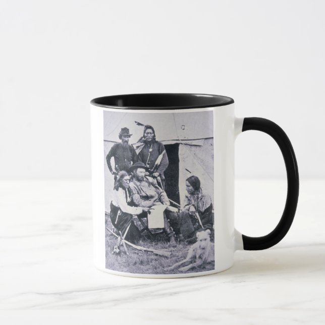 General George A. Custer (1839-76) mit seinem Tasse (Rechts)