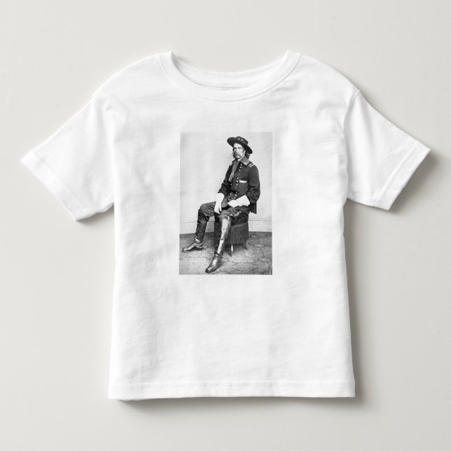 General George A. Custer (b/w Foto) Kleinkind T-shirt (Vorderseite)