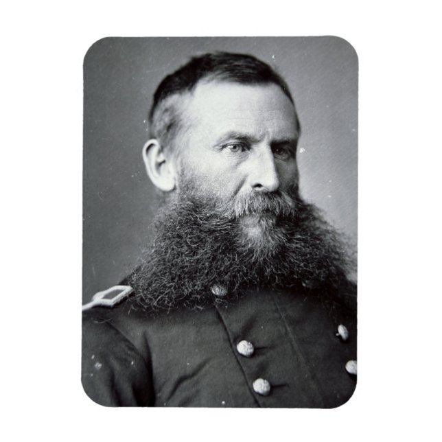 General George Crook (b/w Foto) Magnet (Vertikal)