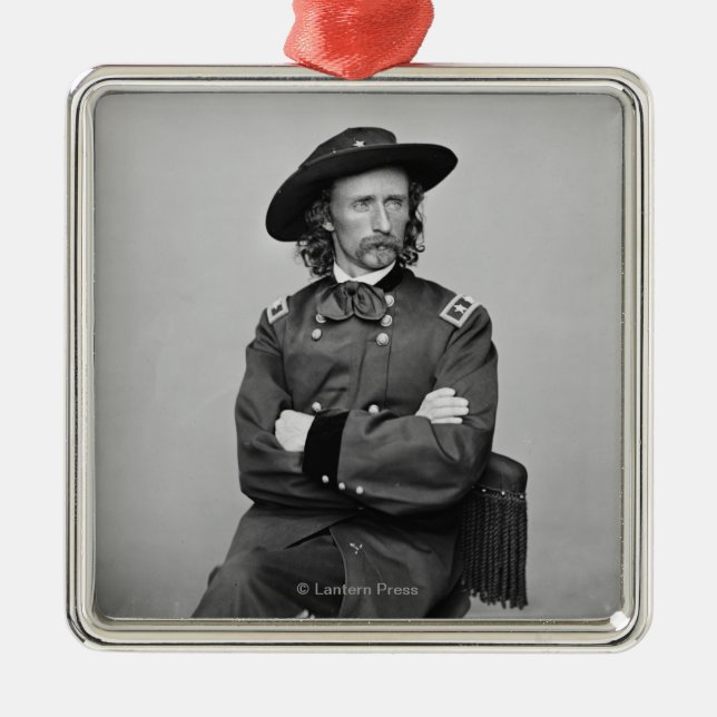 General George Custer 1 Ornament Aus Metall (Vorne)