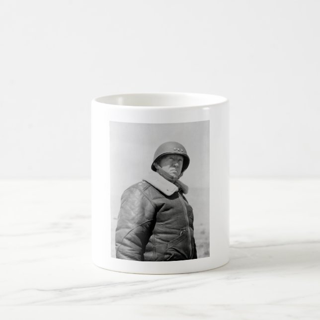 General George Patton - WWII Foto Kaffeetasse (Mittel)