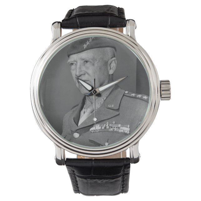 General George S Patton Armbanduhr (Vorderseite)