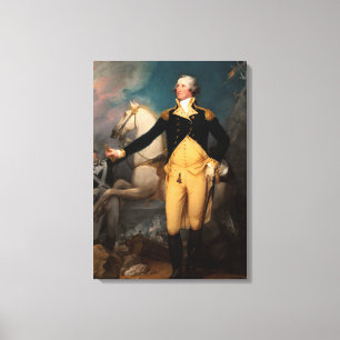 General George Washington bei Trenton Leinwanddruck