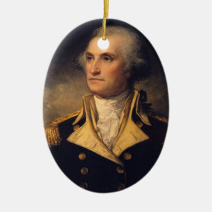 General George Washington Keramik Ornament