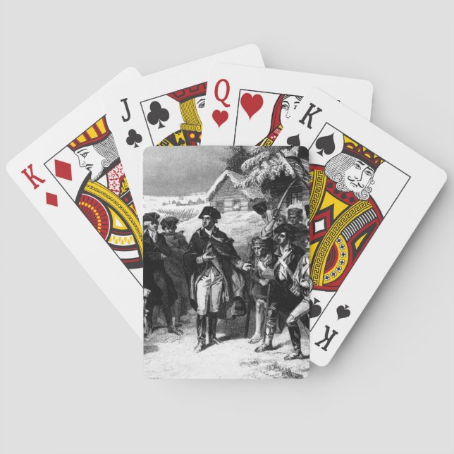 General George Washington und Committee_War Bild Spielkarten (Rückseite)