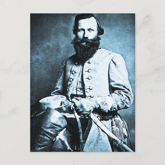 General J.E.B. Stuart American War Hero Postkarte (Vorderseite)