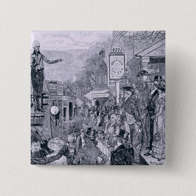 General Jackson, gewählter Präsident Button (Vorderseite)