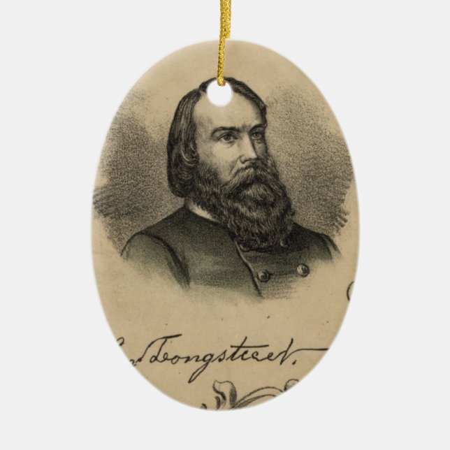 General James Longstreet Keramik Ornament (Vorne)