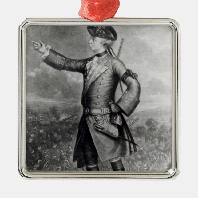 General James Wolfe Silbernes Ornament (Vorne)