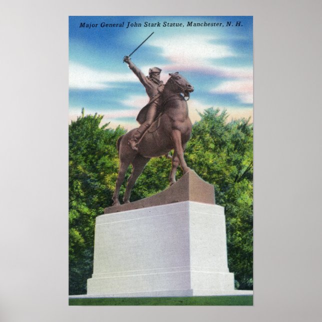 General John Stark Statue View Poster (Vorne)