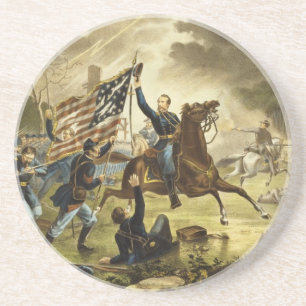 General Kearnys Charge im Kampf von Chantilly Getränkeuntersetzer