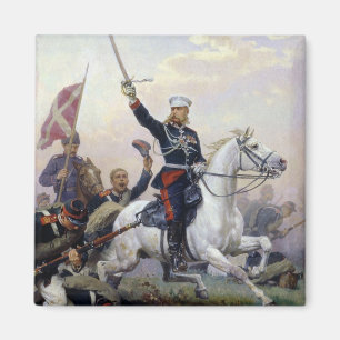 General M.D. Skobelev in der russisch-türkischen Magnet