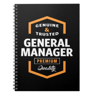 General Manager Geschenkideen Notizblock