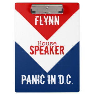 General Mike Flynn Lautsprecher der House Panik in Klemmbrett