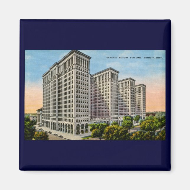 General Motors Gebäude, Detroit, Michigan Magnet (Vorne)
