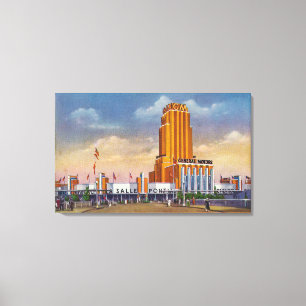 General Motors stellen, Weltausstellung 1934 aus Leinwanddruck