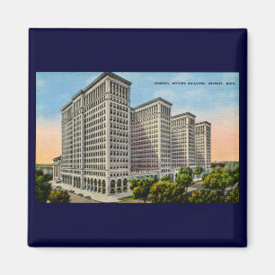 General- MotorsGebäude, Detroit, Michigan Magnet