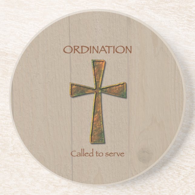 General Ordination Congratulations, Metal Design C Sandstein Untersetzer (Vorne)