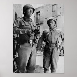 General Patton und Teddy Roosevelt Jr. - WW2 Poster