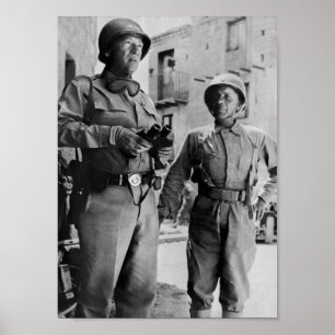 General Patton und Teddy Roosevelt Jr. - WW2 Poster