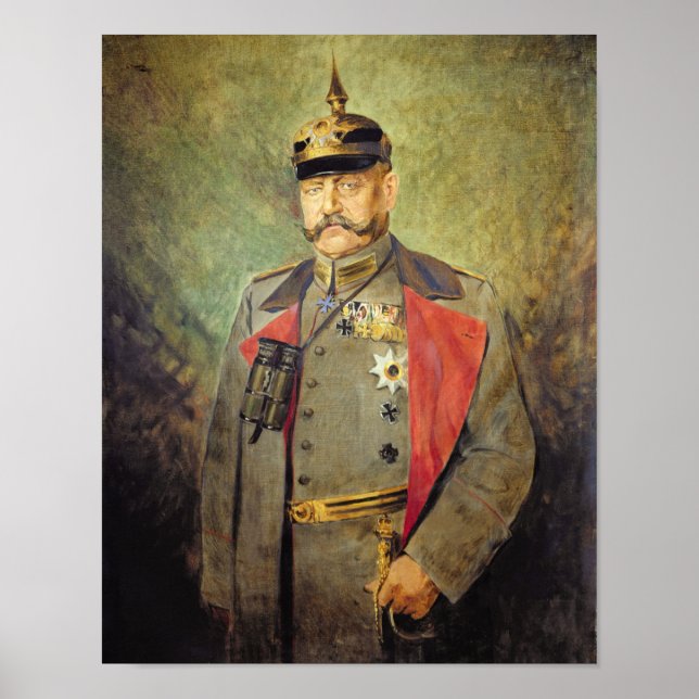 General Paul von Hindenburg, c.1916 Poster (Vorne)