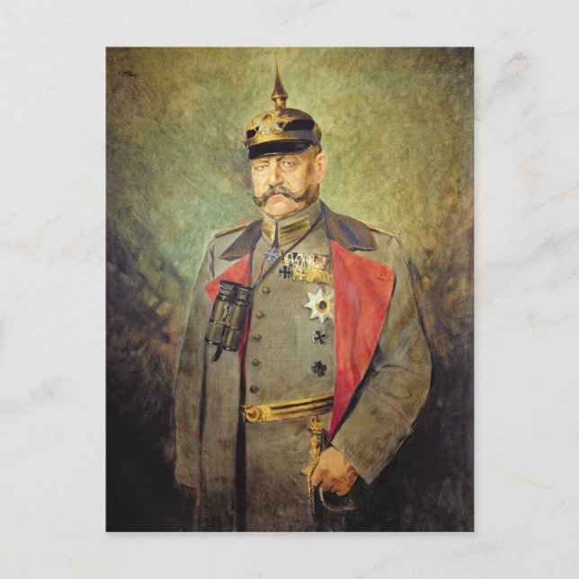 General Paul von Hindenburg, c.1916 Postkarte (Vorderseite)