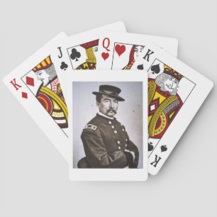 General Philip H. Sheridan (1831-88) (b/w Foto) Spielkarten