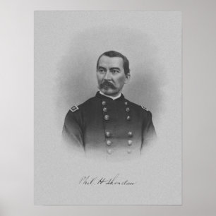 General Philip Sheridan — Ziviler Krieg Poster
