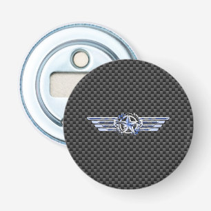 General Private Air Pilot Chrome like Star Wings Flaschenöffner