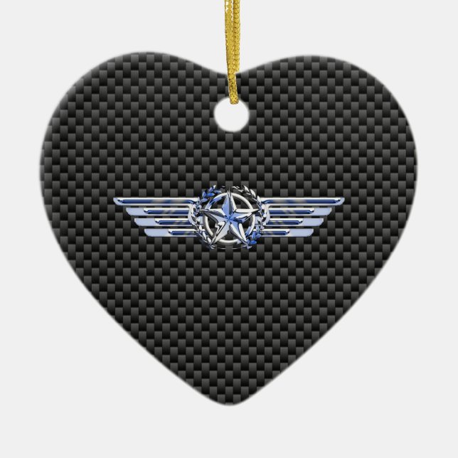 General Private Air Pilot Chrome like Star Wings Keramikornament (Vorne)
