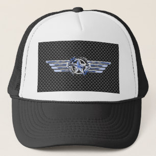 General Private Air Pilot Chrome like Star Wings Truckerkappe