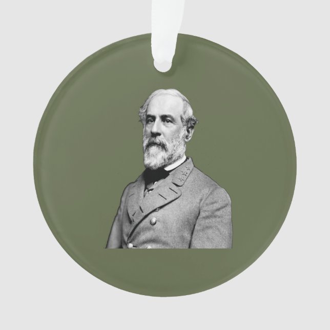General ⚔️🎩 Robert E. Lee Armee Grün Ornament (Vorderseite)