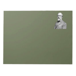 General Robert E. Lee Army Green Notizblock