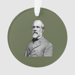 General ⚔️ 🎩 Robert E. Lee Army Green Ornament