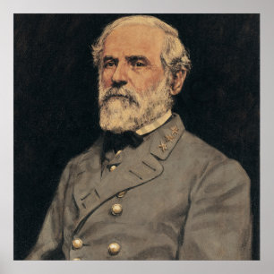 General Robert E. Lee Portrait Art Poster