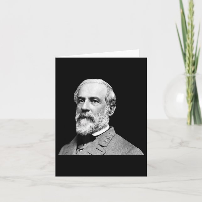 General Robert E Lee - Ziviler Krieg Karte (Vorderseite)