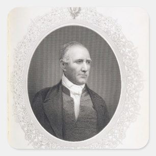 General Samuel Houston Quadratischer Aufkleber