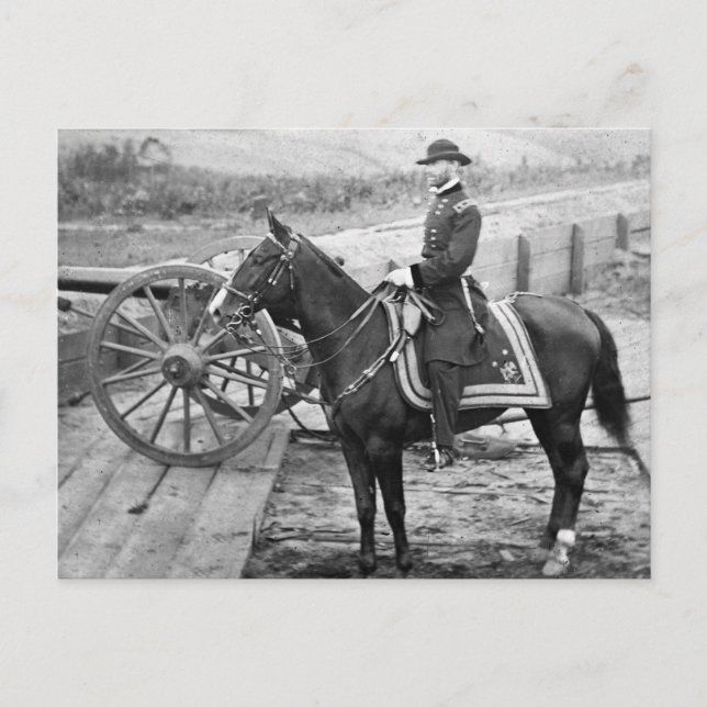 General Sherman in Atlanta, 1864 Postkarte (Vorderseite)