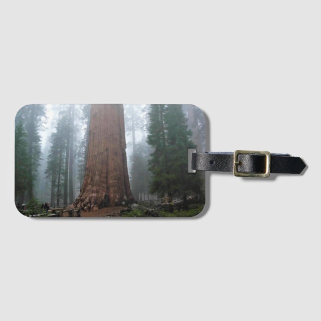 General Sherman Tree, Sequoia, CA Gepäckanhänger (Vorderseite (Horizontal))