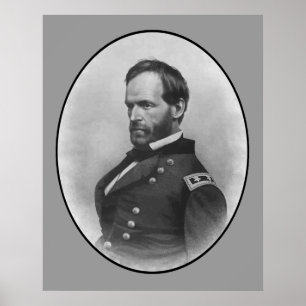 General Sherman -- Ziviler Kriegs-Held Poster