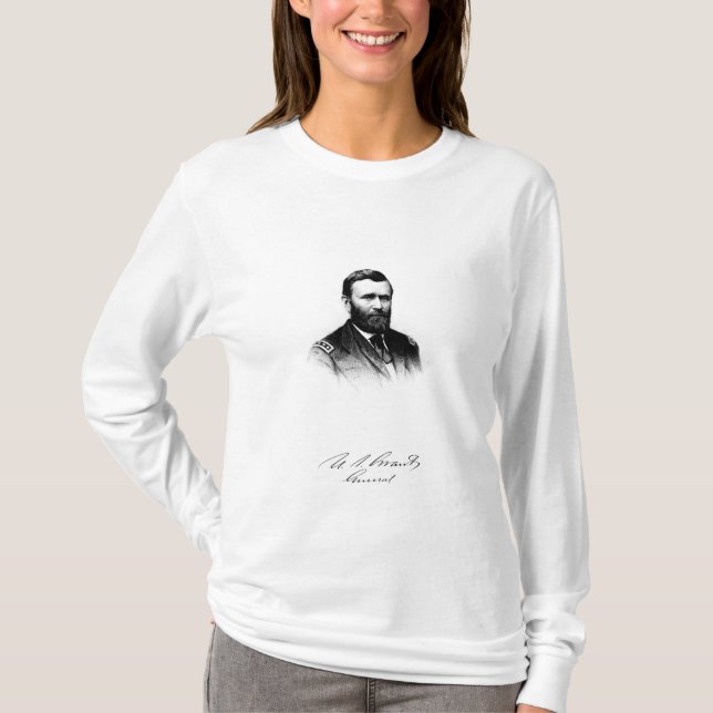 General Ulysses S. Grant und seine Unterschrift T-Shirt (Vorderseite)