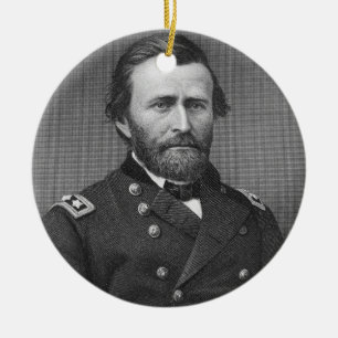 General Ulysses Simpson Grant, graviert nach einem Keramik Ornament
