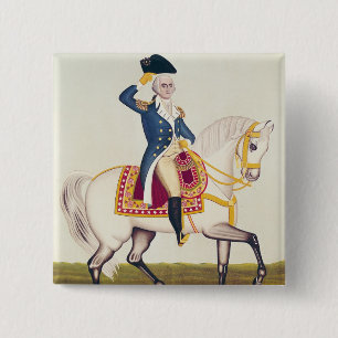 General Washington auf einem weißen Ladegerät, Button