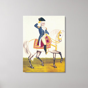 General Washington auf einer weißen Ladung, c.1835 Leinwanddruck