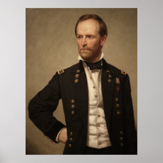General William Sherman Painting Poster (Vorne)